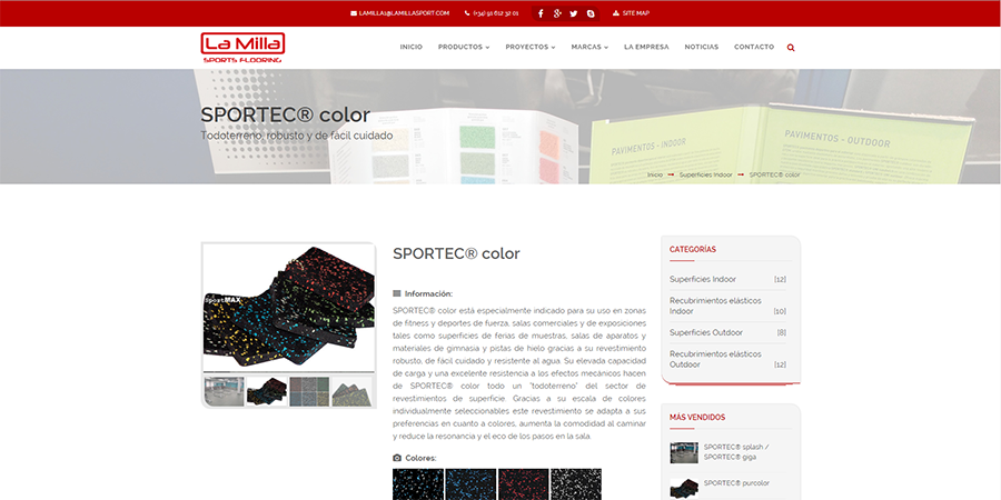 Diseño y desarrollo web en La Milla Sport