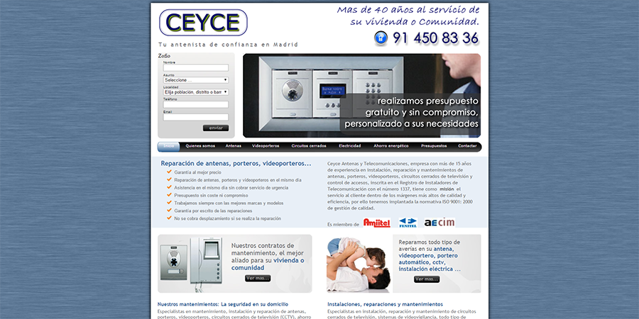 Diseño y desarrollo web en Ceyce