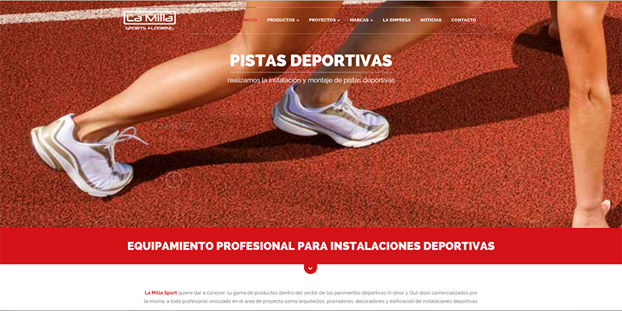 Diseño y desarrollo web en La Milla Sport