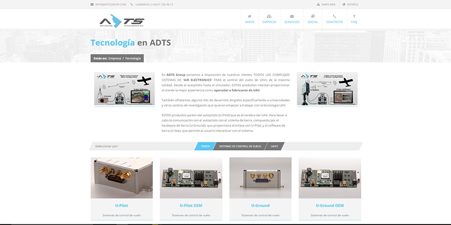 Diseño y desarrollo web en ADTS Group
